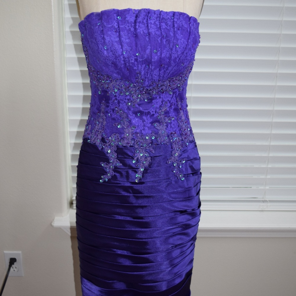 Strapless Cocktail Dress with beading